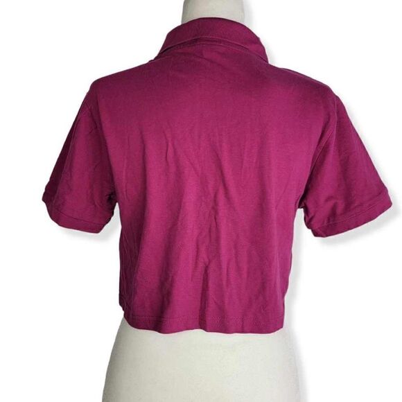 Wild Fable  Cropped Boxy Polo in Magenta  XS - Picture 2 of 3